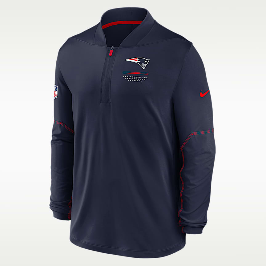 New England Patriots Sideline Coach Men's Nike Dri-FIT NFL Long